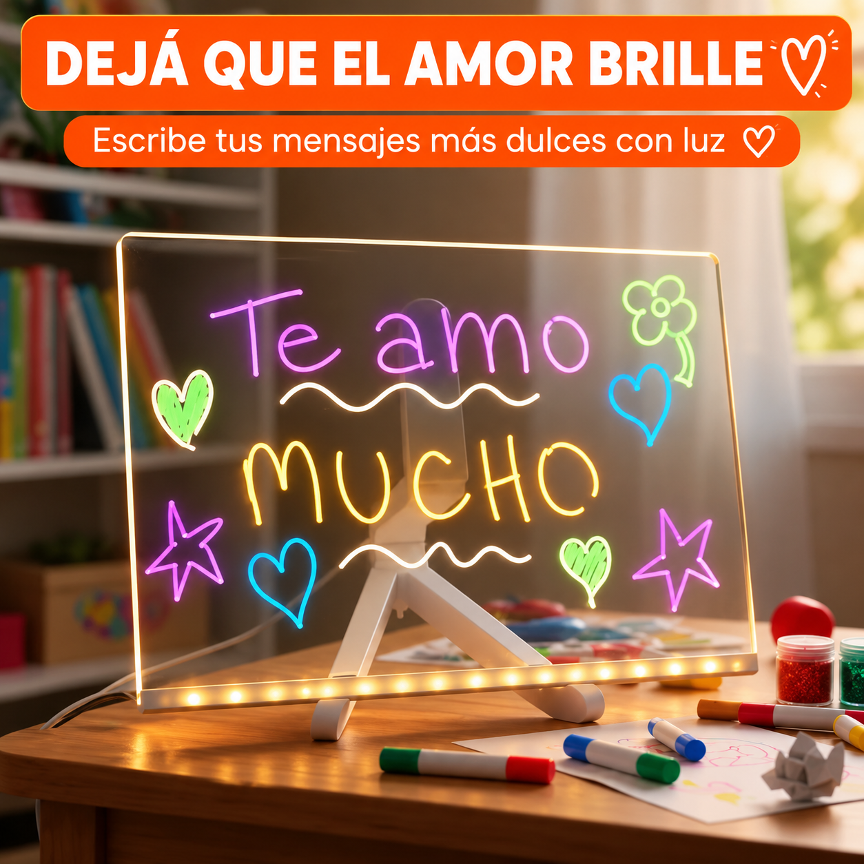 Tablero Mágico LED para Dibujar — Luz de Trazado para Niños