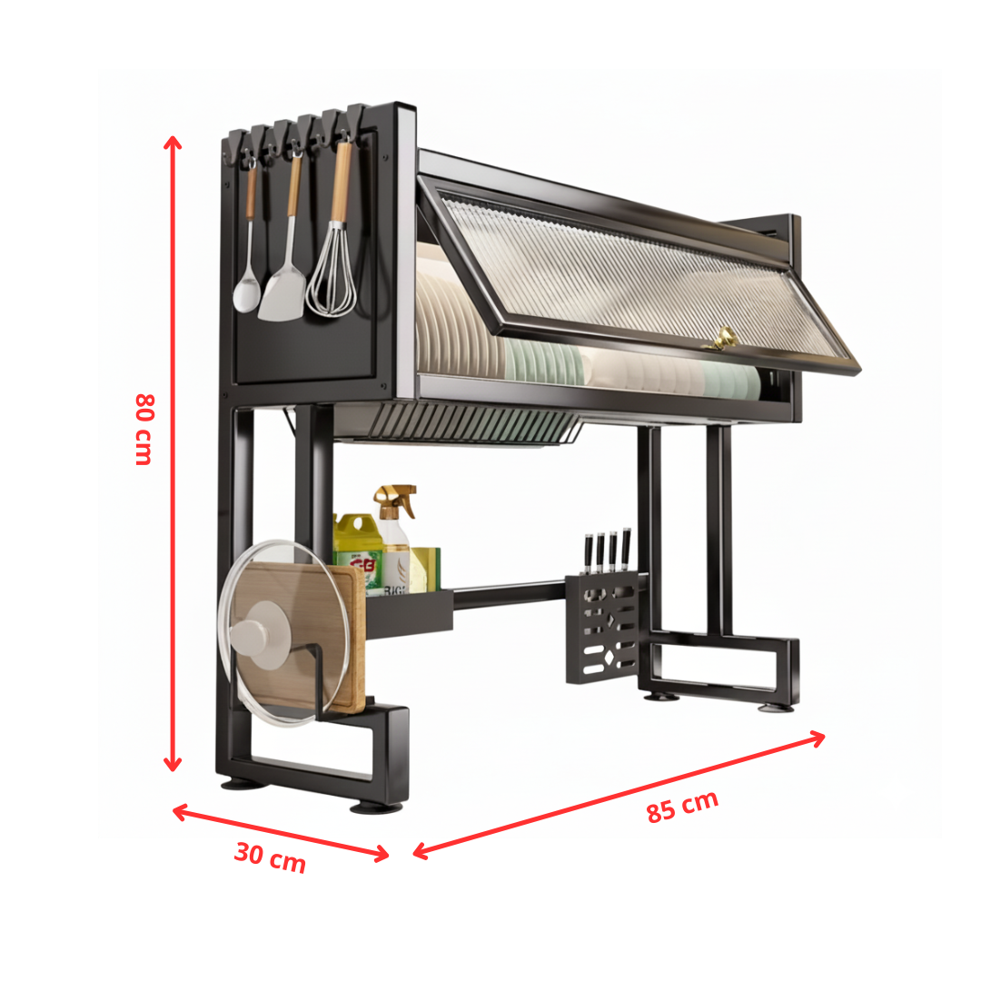 Organizador Escurridor de Loza con Vitrina Premium™