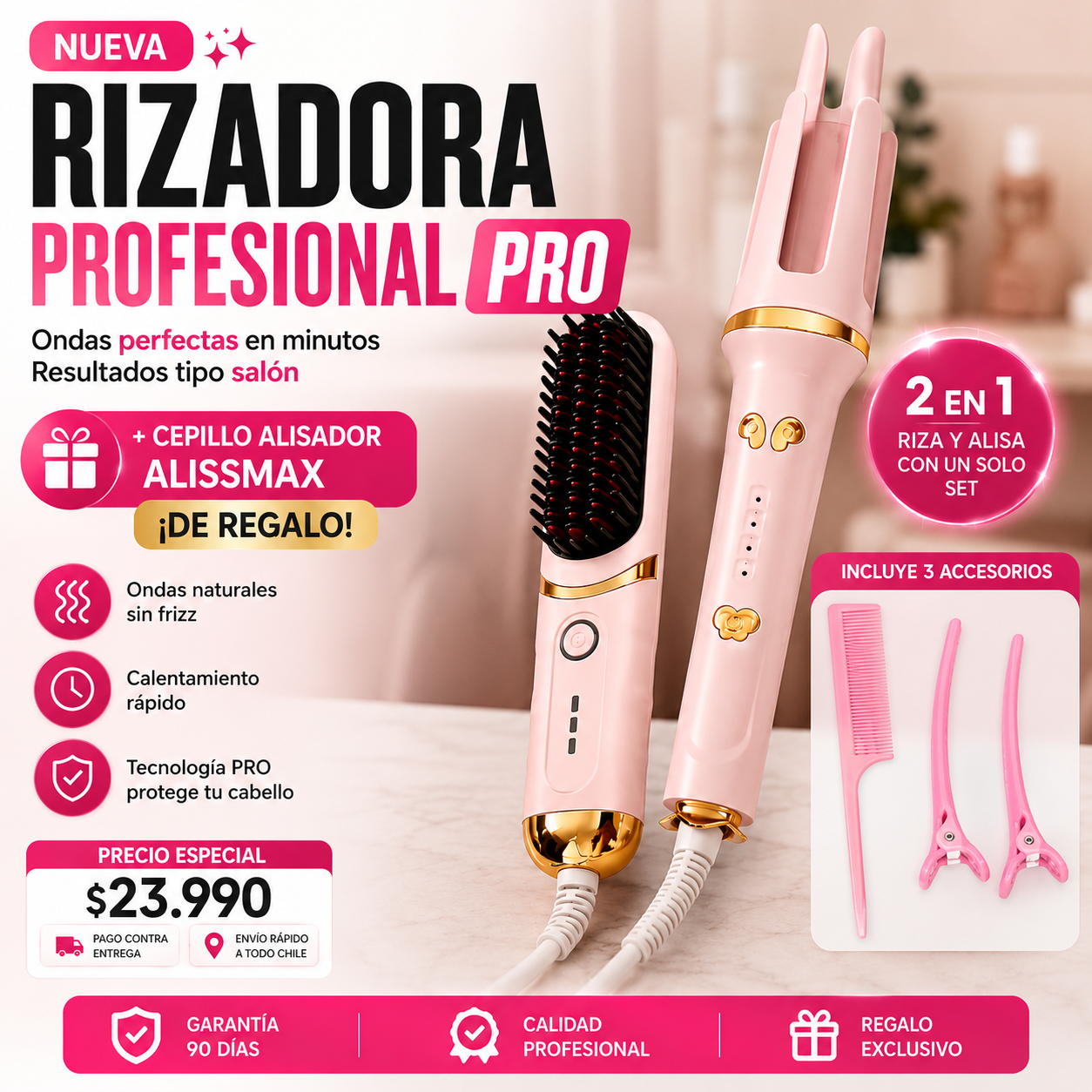 Automatic Curling Iron™ Rizador Automático Ondas Perfectas en Segundos